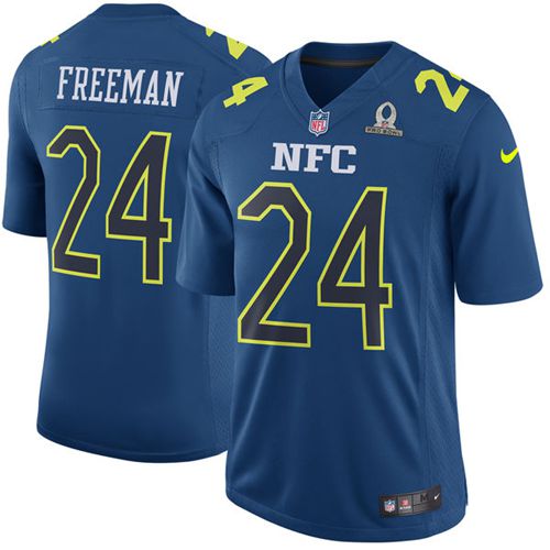 Nike Falcons #24 Devonta Freeman Navy Men's Stitched NFL Game NFC Pro Bowl Jersey - Click Image to Close